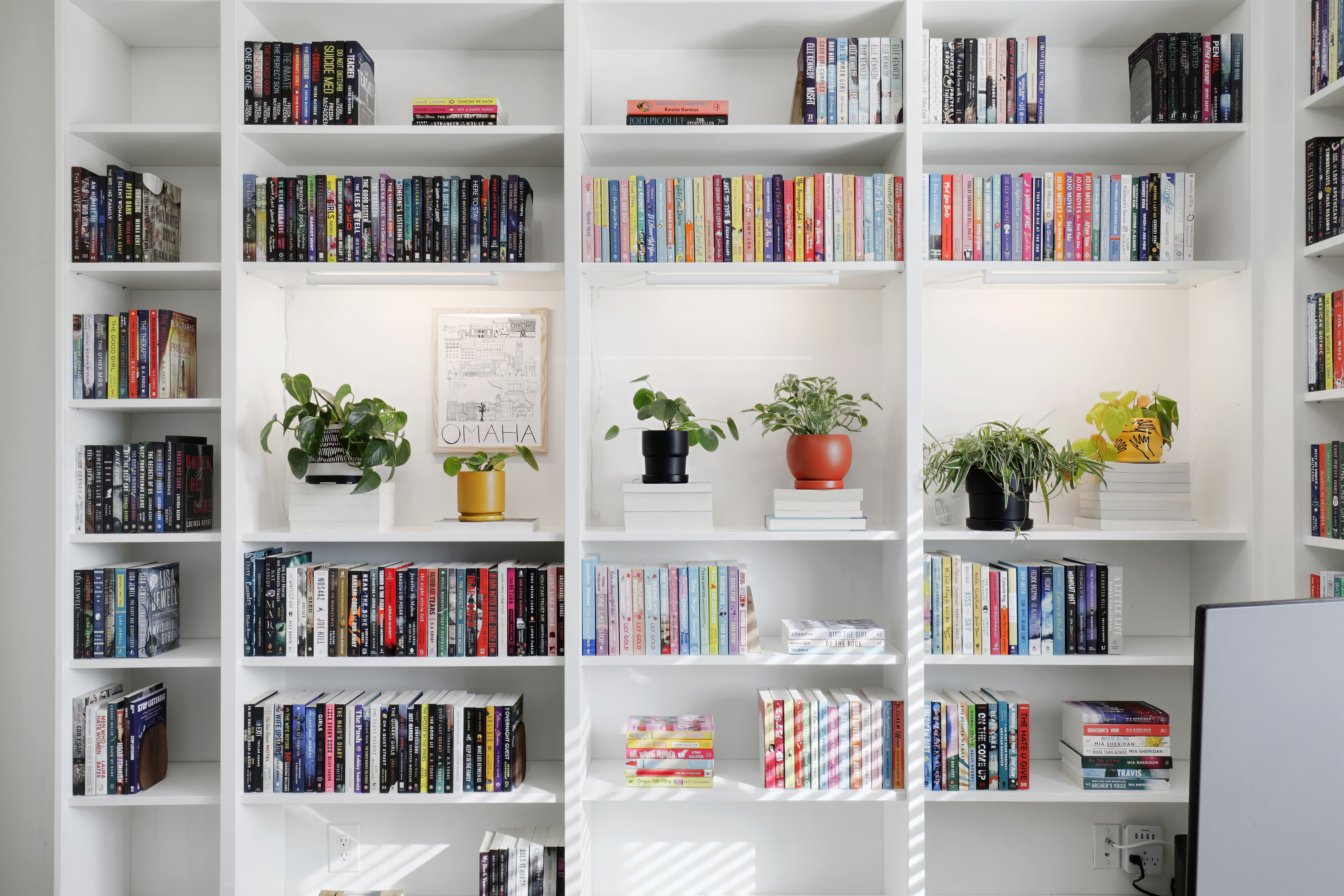Custom fitted shelving units